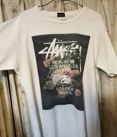 【正規品】Stüssy SSリンク ロゴプリント Tシャツ Mサイズ