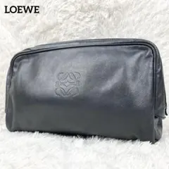 【美品】LOEWE ロエベ ナッパーレザー アナグラム クラッチバッグ