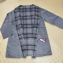 新品‼️タグ付き 【デコイ】リバーシブル。 ノーカラージャケット・ ウール混合