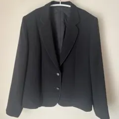 ブラックシングルボタンジャケット