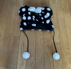 ディズニーファンキャップ水玉　ドット柄　ミニーちゃん