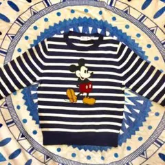 ミッキーマウスセーター　ユニクロ　ボーダー
