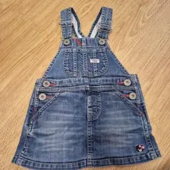 DOUBLE.B デニム ジャンバースカート