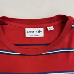 フランス製 ラコステ ボーダー Tシャツ 赤×紺 メンズ Mフレラコのサムネイル
