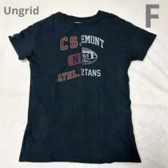 【Ungrid】アングリッド◆リメイク風/ロゴプリント/Tシャツ/フリーサイズのサムネイル