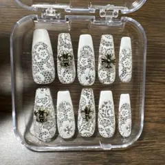 サイズオーダー可❤︎ ネイルチップ/海外系/現品購入可能/ 説明欄ご覧ください！