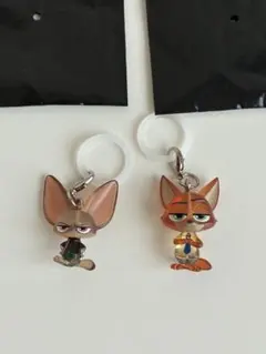 【新品】ズートピア めじるしチャーム　めじるしアクセサリー ニック＆フィニック