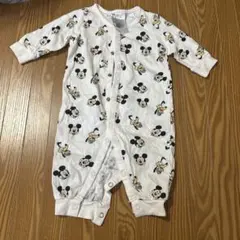 H&M ミッキー＆プルート 長袖ロンパース カバーオール