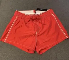 DIESEL 水着 メンズ M ショート丈 スイムパンツ 新品 赤