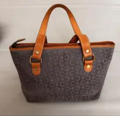 美品】CELINE スエード アクセサリーポーチ Cマカダム ブルー 紙タグ付
