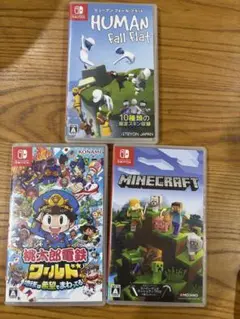 Human:Fall Flat, Minecraft, 桃鉄ワールド 3本セット