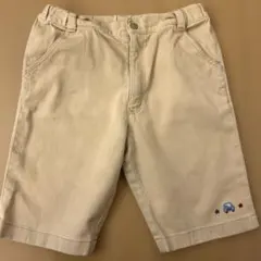 ファミリアベージュ ハーフパンツ120cm 刺繍付き