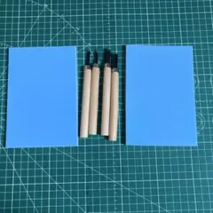 スタンプ用消しゴム と彫刻刀10cmx14.8cm 2枚 セット