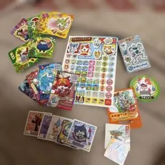 妖怪ウォッチ　カード，シール　まとめ売り