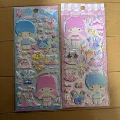 リトルツインスターズ キキララ　着せ替えシール　ぷっくりシール　海外正規品