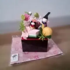 送料込み　ひな祭り飾り 　ひな人形　金襴マット　セット