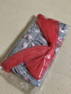 新品 未使用MARLMARLフラミンゴ柄エプロン　サイズ80-90