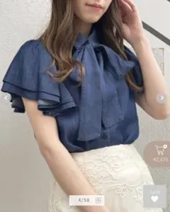 【マジェスティックレゴン】2wayフリルスリーブブラウス