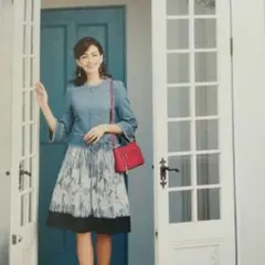リボン付きライトブルージャケットのサムネイル
