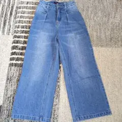 Lovetoxic デニムブルー ワイドパンツss