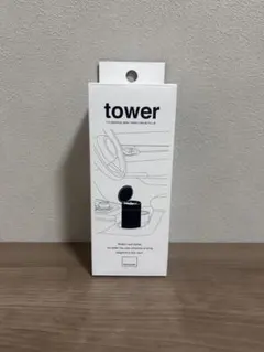 Yamazaki Tower ボトル型ゴミ箱 ホワイトのサムネイル