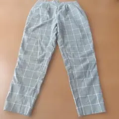 チェック柄カジュアルパンツ グレーのサムネイル
