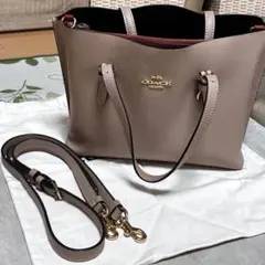【即購入可】COACH 2way ショルダーバッグ グレージュ