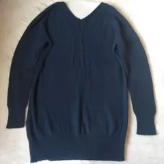 2WAY！URBAN RESEARCH　Vネックセーター　ネイビーニット　ウール