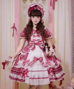 ハルモニアブルーム☆青木美沙子コラボワンピース&ボンネット☆ロリータのサムネイル