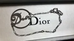 クリスチャンディオール　ブレスレット　ロゴチャーム　美品