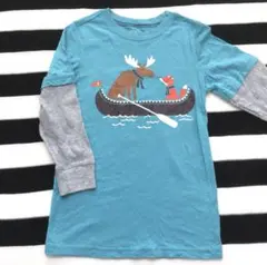● Carter’s 重ね着風 ロングTシャツ 7 ● キツネ トナカイ 船のサムネイル