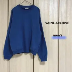 VAINL ARCHIVE ブルー クルーネック トレーナーのサムネイル