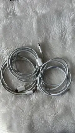 ホワイト Lightningケーブル 3本セット