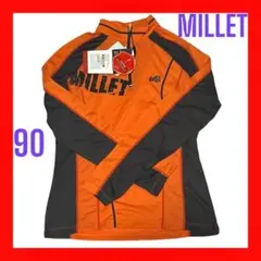 ミレー 長袖 オレンジ ハーフジップ スポーツウェア トレッキング サイズ90