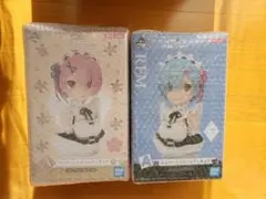 一番くじ リゼロ  A賞　ラム&レム　アートスケールフィギュア セット