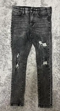 本日までの値下げ価格ARMOR JEANS スキニーデニム ブラック 32x36 