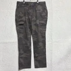 ユニクロ　メンズ　迷彩 カーゴパンツ W88 前後ろポケット２つ