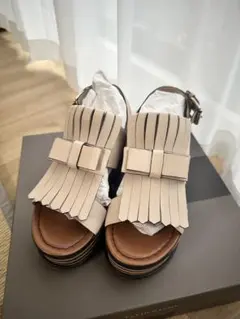 【未使用】ELVIO ZANON 24cm サンダル　白　黒　クリーム色 2025年最新】ELVIO ZANON サンダル・ミュールの人気アイテム