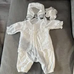 ホワイト セレモニースーツ 帽子・靴下付き