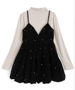 ビジューベロアキャミソールミニワンピース at2576 grl