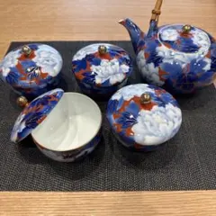 香蘭社 磁芸工房 愁海棠 茶器揃(蓋付き湯呑 二客＆急須) - メルカリ