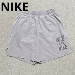 NIKE グレー ショートパンツ ランニングショーツ メンズ インナーパンツ付き