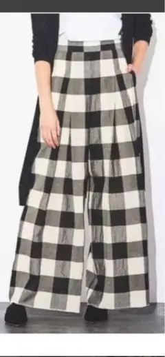美品】ハウスオブロータス 人気 ギンガムチェック サルエルパンツ