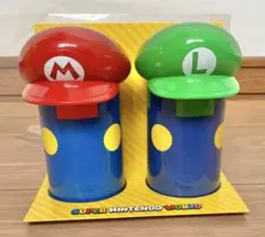 USJ スーパーマリオ 空き缶 2個セット マリオ ルイージ ニンテンドー