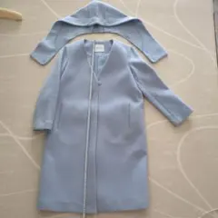 URBAN RESEARCH DOORS ライトブルーロングコート