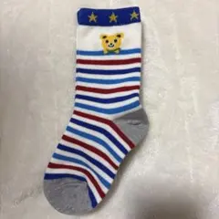 ミキハウス　キッズ靴下 ストライプデザイン