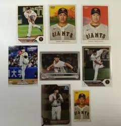 菅野智之(読売ジャイアンツ) topps トレーディングカード 8枚セット