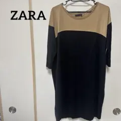 ZARAザラ　バイカラーチュニックワンピース　サイズS 7