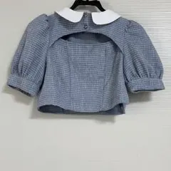 bubbles ツイードセットアップ 青