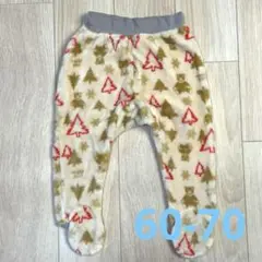 コンビミニ✴︎赤ちゃんフットカバー✴︎くまさん柄パンツ✴︎足付きズボン60-70